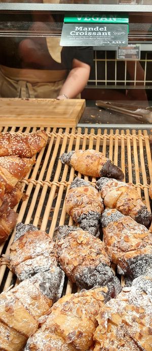 Vegan almond croissant at Bäckerei Riegler - Hauptbahnhof Mannheim in Mannheim