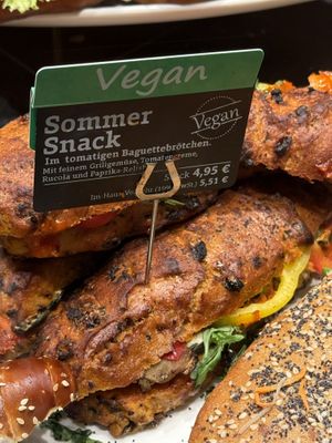 vegan sandwiches  at Bäckerei Riegler - Hauptbahnhof Mannheim in Mannheim