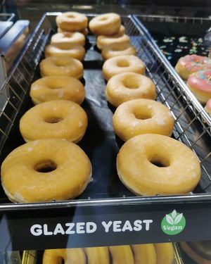 Glazed yeast. at Dunkin' - Copenhagen Central Station in Copenhagen