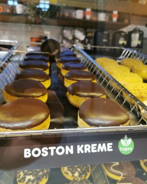 Boston Kreme. at Dunkin' - Copenhagen Central Station in Copenhagen