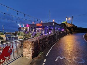   at On The Rocks  in Penarth