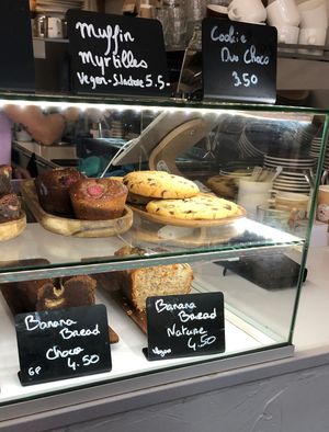 Vegan muffins and Banana bread nature at Utopia  in Geneva