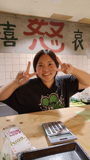 The real life superhero at OKO Takoyaki in Osaka