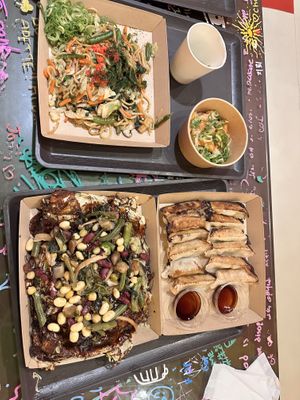 All vegan!  at OKO Takoyaki in Osaka