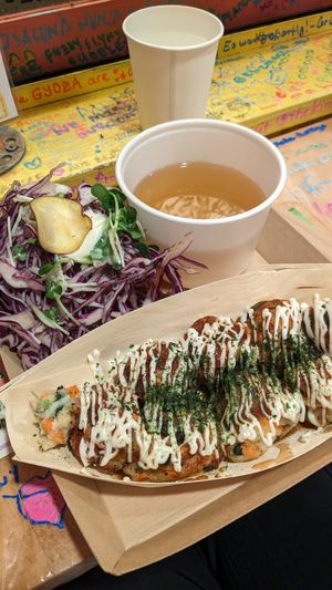 Sauce Takoyaki at OKO Takoyaki in Osaka