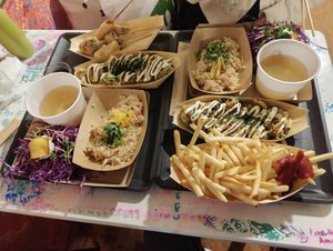 The biggest set is plentiful food🤭 at OKO Takoyaki in Osaka