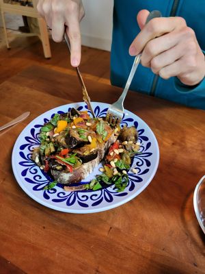 Caponata toastie at Tuincafé Bertje Jens in Pieterburen