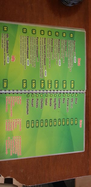 Menu 3 at Veggie & Vega Trend in Berlin