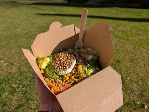 super tasty salad at Alpha Bar in Oxford