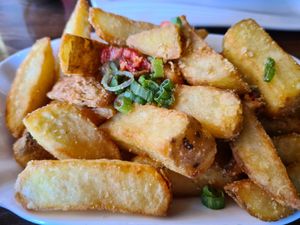 Salt and chilli chips at JunJaow Thai in Torquay