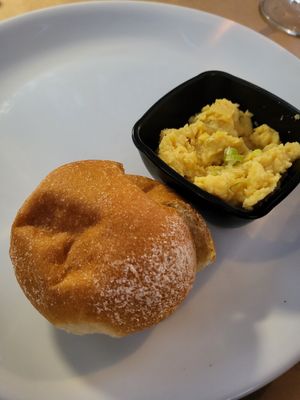 chickpea puree at Ionion Fish Restaurant in Syvota