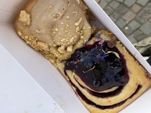 Bueno Roll & Blueberry Roll   at Cinnamood in Frankfurt