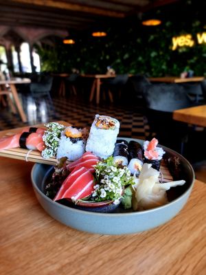 Small Vegan sushi at Project Vegan in Koblenz