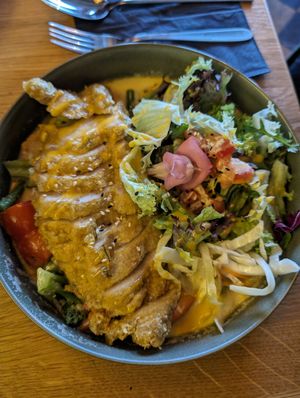 veganes Huhn at Project Vegan in Koblenz