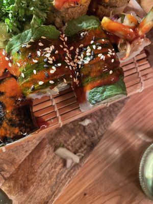 Spicy mint roll  at Project Vegan in Koblenz