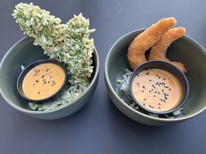 Sprimp appetizers   at Project Vegan in Koblenz