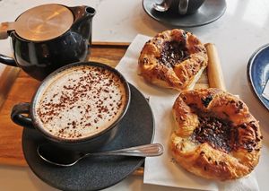 Really beautiful cafe, with few vegan options. Everything was good and I got me hot chocolate aswell 🥹❤️. at WYLDE in Galway