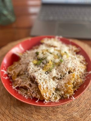 Chilaquiles   at Vegan Caribe in Bacalar