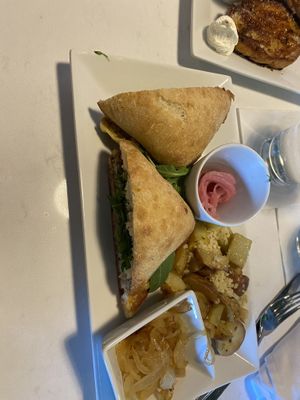 Sausage Egg and Cheese Panini   at Vibe Vegan Bistro in Destin