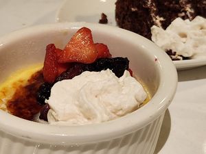 Vegan creme brulee at Vibe Vegan Bistro in Destin