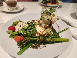 Crab Cake YoEggs Benedict at Vibe Vegan Bistro in Destin