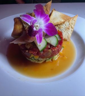 Melotuna Tartare at Vibe Vegan Bistro in Destin