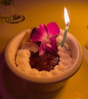 Creme Brulee at Vibe Vegan Bistro in Destin