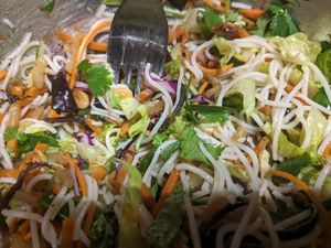 Vemricelli with tofu and veggies at Kibi's Cafe in Walnut Creek