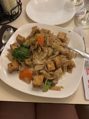 Pad se ew - not the most amazing flavor but solid and reasonable servings   at Bangkok Garden in Ogden