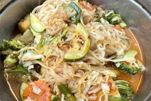 Veganized pad Thai (in my own takeout container)  at Thai Kitchen  in Durango