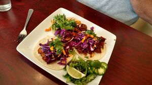 tacos, vegan at A Good Life Cafe and Juice Bar in Ogden