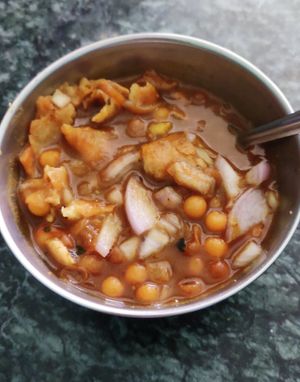 Samosa Choola at Shyam Sweets in Kohalpur