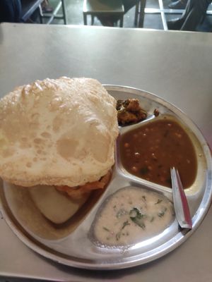 Choola Bhatura at Shyam Sweets in Kohalpur