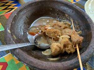 TVP  at Vegan Suma in Porto-novo