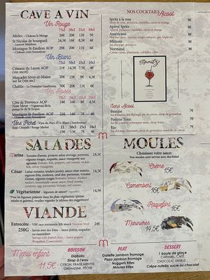 Salad  at La Marina in Port-en-bessin-huppain