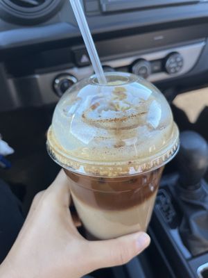 Apple macchiato   at Troy's Fresh Kitchen Express in Derry