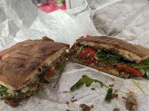 The Shroom panini  at Troy's Fresh Kitchen Express in Derry