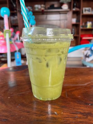 Matcha latte   at Troy's Fresh Kitchen Express in Derry