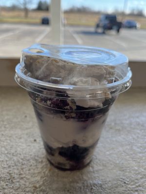Blueberry parfait  #Veganuary at Troy's Fresh Kitchen Express in Derry