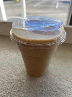 Gingerbread chai smoothie  #Veganuary at Troy's Fresh Kitchen Express in Derry