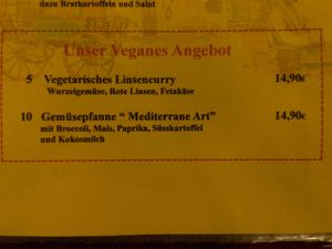 Speisekarte at Kutscherstuben in Wuelfrath