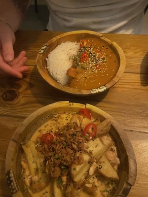 Katsu and massamam wedges   at Mundo Street Food in Ibiza