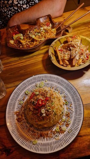 Nasi goreng, massaman wedges, pad thai at Mundo Street Food in Ibiza