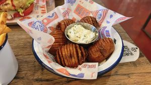 hassleback potatoes   at BrewDog  in Bristol