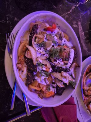 Falafel loaded fries at Topkapi Palace in Manchester