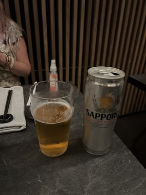 Sapporo Beer 🍻  at M Sushi in Cary