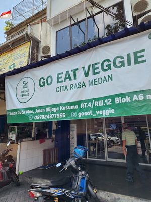 Outside at Go Eat Veggie in Jakarta