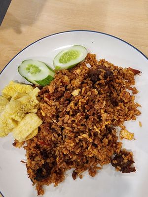 Nasi goreng kecombrang at Go Eat Veggie in Jakarta