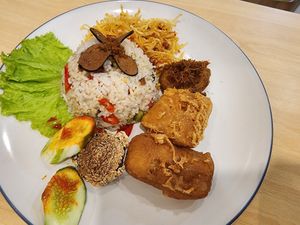 Nasi liwet at Go Eat Veggie in Jakarta
