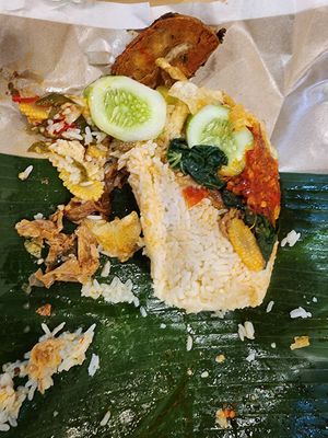 Nasi padang ikan at Go Eat Veggie in Jakarta